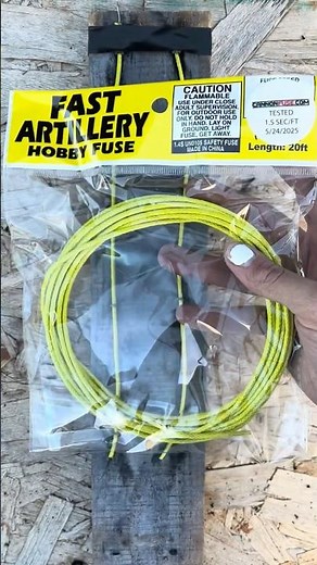 Fast Artillary Fireworks Fuse from CANNONFUSE.COM