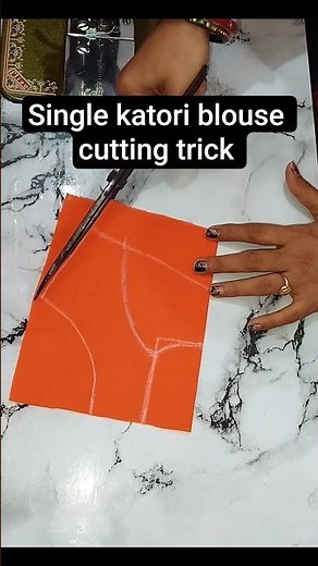 "Easy Single Katori Blouse Cutting Trick for Beginners | Step-by-Step Tutorial"#cuttingtips #blouse