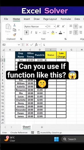 How to use If function in Excel? #excel #shorts #shortsfeed