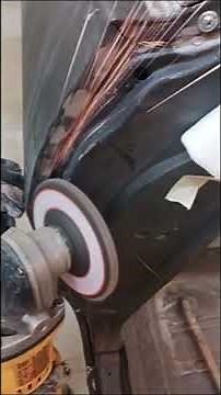 How to metal finishing quarter panel leading edge #shorts #metalworking #metalworkingtools #diy