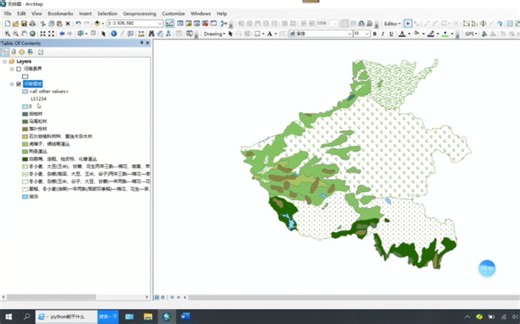001 #GIS-专题地图（植被类型）——以河南省为例