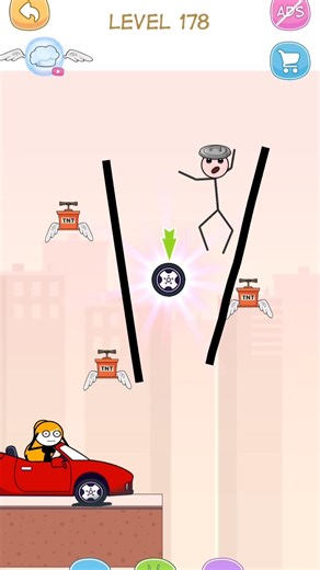 Mr Bounce Stickman Funny Game Level 🤣 #177 & #178 #shorts #shortsfeed #mrbounce #weegoon #funny