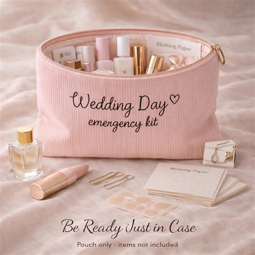 Bride Emergency Kit – Wedding Survival Pouch, Bridesmaid Gift, Maid of Honor Keepsake - Etsy UK
