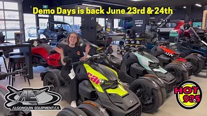 10K views · 15 reactions | Make sure to pre-register online with Algonquin equipment to test 2023 models! Also you won’t want to miss their clearance sale of up to 60% off in store merchandise! See you Friday June 23rd from 12-4PM at Algonquin Equipment ️ | HOT 93.5 | Facebook