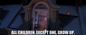 All children, except one, grow up.