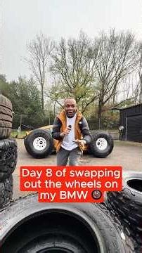 Day 8 of swapping out the wheels on our BMW Z4