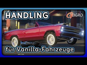FiveM - Vanilla GTA Autos Handling hinzufügen [GERMAN] | GEIGRO Developing