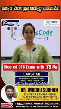 Telugu Medium Student Success Story | Medical Coding Training at Transcode | transcodemedicalcoding