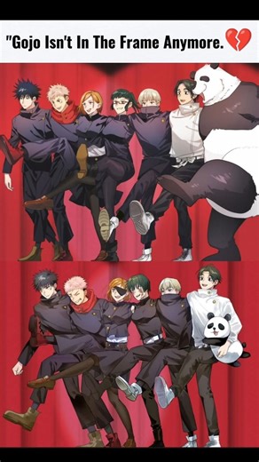 Gojo isn't in the frame anymore..🥀🥺#jujutsukaisen #anime #edit #animeedit