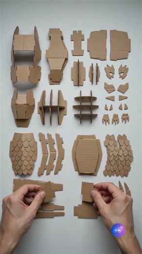I Made a 3D Godzilla Out of Cardboard! 🦖📦#godzilla #ai #viral #asmrcrafts