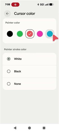 ANDRIOD MOUSE SETTINGS