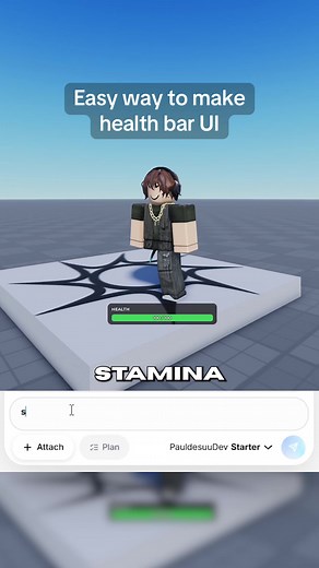 This is how to make Roblox Game health bar UI (the easy way) #roblox #robloxdev #robloxstudio