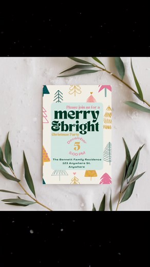 Boho themed Christmas Party invitation, available on my Etsy shop  https://digicreatxo.etsy.com/listing/4407443757 #etsy #bohochristmas #invitation #etsyseller | Digital Creations | Facebook