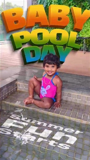 Baby’s First Pool Day! 💦☀️ | Summer Fun with Baby! 🌊#shorts #vlog