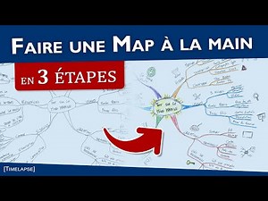 3 étapes pour faire une carte mentale à la main (timelapse)