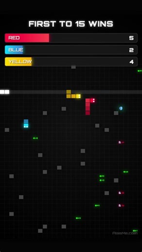 3 Players Snake Game. Which Color Wins? P 11. Super Satisfying