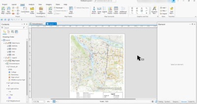 Remove the Border from a Map Frame in a Layout in ArcGIS Pro