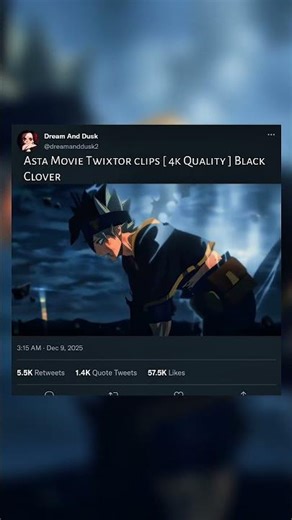 Asta Movie Twixtor clips [ 4k Quality ] Black Clover #4k #anime