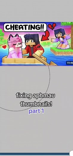 Fixing Aphmau Thumbnails | Ibis Paint Reversal