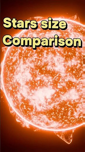 Stars سائز Comparison | #stars #universe #science
