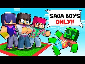 Locked on One Chunk with Saja Boys in Minecraft!