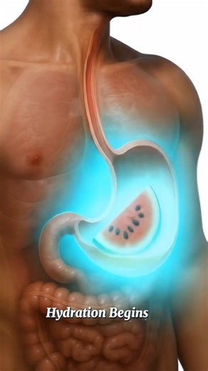 What happens while you eating watermelon inside your body?😰😳#fyp #humanbody #health #Science #anatomy | Human Facts