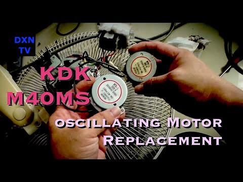 KDK M40MS Wall Fan DIY Repair. Oscillating Motor Replacement with MT8-L motor.
