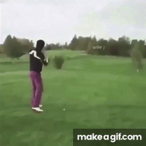 man getting hit by golf cart funny vine on Make a GIF