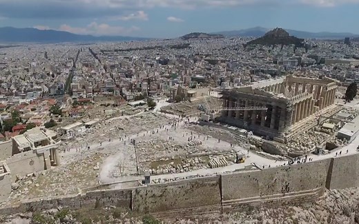 【航拍】希腊第一大城 雅典（欧洲第八大城市）1080P