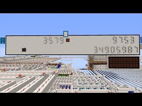 32 Bit Minecraft Redstone Calculator (Taschenrechner)
