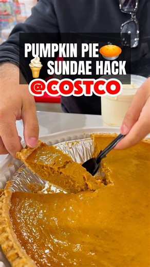 Costco hack alert 🚨 Take a slice of pumpkin pie from the bakery and drop it into the vanilla sundae at the food court—instant Pumpkin Pie Sundae! Creamy, spiced, and absolutely viral-worthy—share with a friend who needs to try this. #costcofinds #costcowonders #costcoinfluencer #costco #costcohacks #costcobakery #costcofoodcourt #pumpkinseason #costcosweets #fallflavors | Costco Wonders