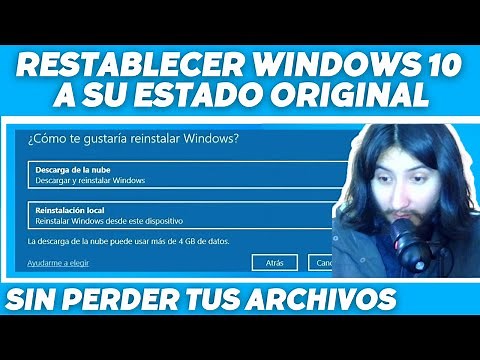 Restablecer Windows 10 a su ESTADO ORIGINAL sin perder archivos NI TENER QUE FORMATEAR desde Windows