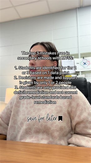 Top 3 Mistakes in Secondary Schools with MTSS