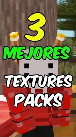 3 Mejores Texture Packs para Minecraft... 🤩 #minecraft #textures #shorts