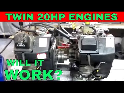 2 Blown up Engines Glued Together, Let's start them up and see what happens.