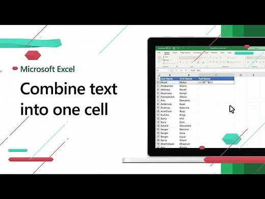 Combine text from two or more cells into one cell in Excel Tutorial shorts itsolzone
