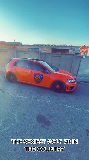 The Stunning Bright Orange Volkswagen Golf R7 Showcase