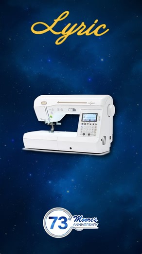 If every quilt represents a song, then each piece represents a single lyric. The Lyric is ready to create a unique quilt – all the way down to its 250 built-in stitches. It’s an ideal machine for beginners, but it also includes features that are music to the ears of even the most experienced quilter. Here are some key features👇🏻 📺 LCD Screen: Stitch settings are displayed on the Lyric’s 3.5″ LCD screen, so your stitch type and settings are at your fingertips 🪡 Advanced Needle Threader: Follo