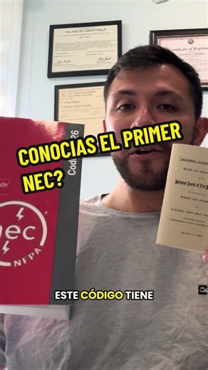 CONOCÍAS EL PRIMER CÓDIGO ELÉCTRICO ?#masterelectrician #residencialelectrician #viral #parati #nec
