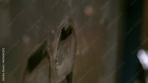 Drummer strikes bass drum sending deep resonant thud closeup. Bass drum emits rich booming sound anchoring beat of song during concert Stock Video