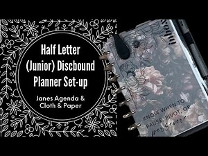 Half Letter (Junior) Discbound Planner Set-up | Janes Agenda & Cloth & Paper