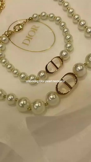 Unboxing Dior pearl necklace — Authentic Pearl Reveal