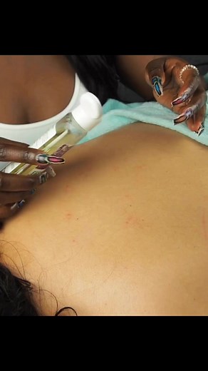 Softest Hot Oil Back Massage for relaxation. #reelsfbシ #relaxing #asmrsounds | The ASMR Couple