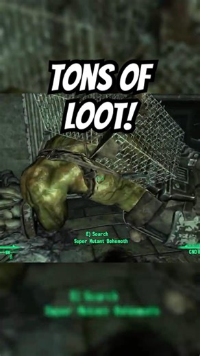 I Didn't Realize That A Super Mutant Behemoth Had This Much Stuff! - Fallout 3 Clips