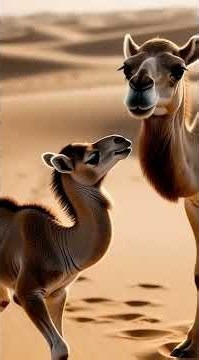 A Heart-Touching Story of Friendship in the Desert | Baby Camel and Baby Deer