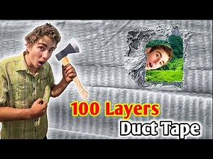 100 layers of duct tape challenge: Unbelievable experiment