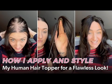 How I Apply and Style My Human Hair Topper for a Flawless Look! | Un iWigs Breeze