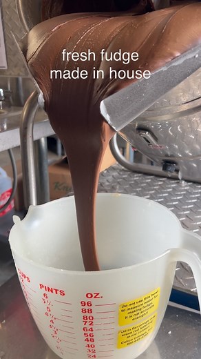 Did you know we make our fudge FRESH in house? It is a long process but the end result is worth it! Our fresh fudge is stocked in our farm market, with brand new flavours for the season! We are open 9am-5pm daily! #freshfudge #homemadefudge #madeinhouse #lovelocal #supportlocal #fudge | Brooks Farms