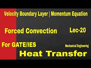 Velocity Boundary Layer || Heat Transfer || Lec(20)