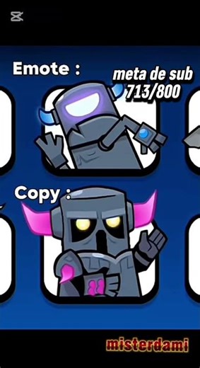 emote VS copy #clashroyale